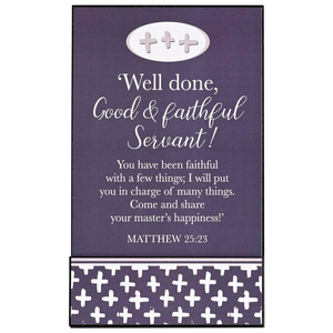 Stacked Wall Plaque Faithful Servant - 603799596275