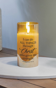 Led Candle I Can Do All Phil 4:13 - 603799814225