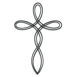 Wall Oval Open Cross - 603799582117