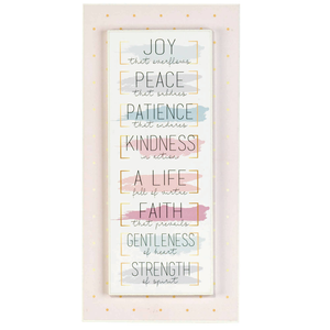 Stacked Wall Plaque Joy Peace Patience - 603799019262