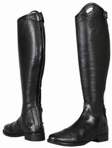 JPC Equestrian Ladies Belmont Dress Boots, Black, Standard with Leather Fit