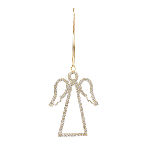 Jeweled Angel Outline Ornament - 746427870771