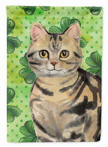 Shamrock Cat Art Flag Canvas - 194030047736