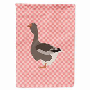 Animal/Bird Themed Pink Check Flag Canvas - 638508945464