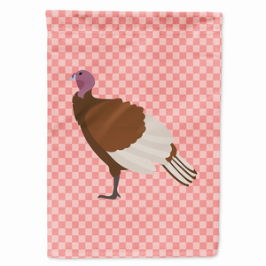 Animal/Bird Themed Pink Check Flag Canvas - 638508946317