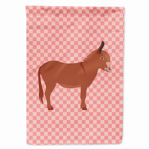 Animal/Bird Themed Pink Check Flag Canvas - 638508944979