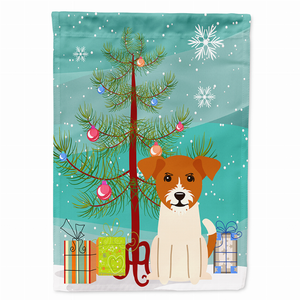 Merry Christmas Tree/Dog breed Themed Flag Canvas - 638508537508