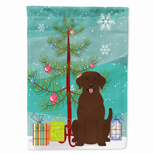 Merry Christmas Tree/Dog breed Themed Flag Canvas - 638508536983
