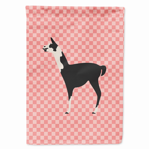 Animal/Bird Themed Pink Check Flag Canvas - 638508945679