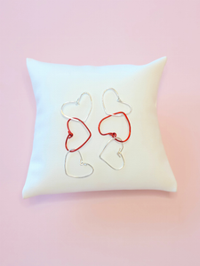 Three Heart Drop Earring - 810104074247