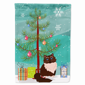 Merry Christmas Tree/Cat Breed Themed Flag Canvas - 638508601469