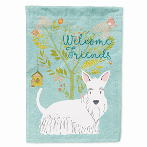 Welcome Friends/Dog Breed Themed Flag Canvas - 652259199235