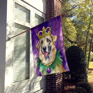 Anatolian Shepherd Dog King of Mardi Gras House Flag - 194030931110