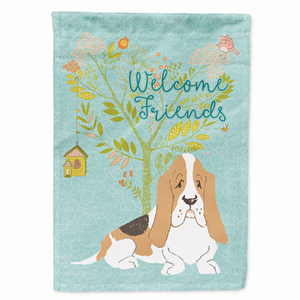 Welcome Friends/Dog Breed Themed Flag Canvas - 652259199068