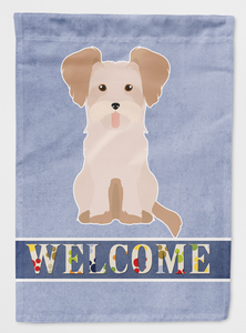 Morkie #3 Welcome Flag Canvas House Size - 194030052013