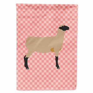 Animal/Bird Themed Pink Check Flag Canvas - 638508946256