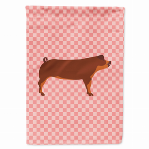 Animal/Bird Themed Pink Check Flag Canvas - 638508945914