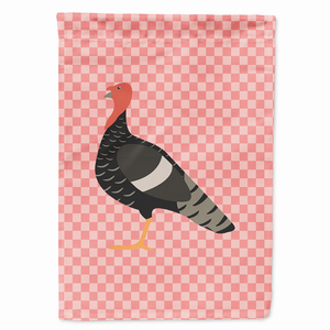 Animal/Bird Themed Pink Check Flag Canvas - 638508946362