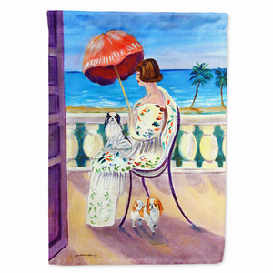 Lady/Dog Breed Flag Canvas - 705332075664