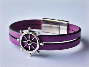 Nautical Leather Bracelet - 000854125396