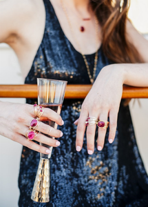 Marcia Wire Wrap Ring with Swarovski Crystals - 196704532500