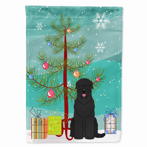 Merry Christmas Tree/Dog breed Themed Flag Canvas - 638508536686