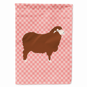 Animal/Bird Themed Pink Check Flag Canvas - 638508946300