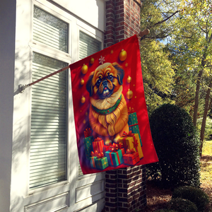 Pekingese Holiday Christmas House Flag - 194030836248