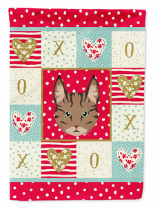 Pixie Bob Cat Love Flag Canvas House Size - 194030086308