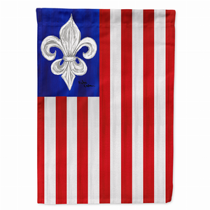 Fleur de lis Themed Flag Canvas - 705332087643