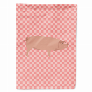 Animal/Bird Themed Pink Check Flag Canvas - 638508945815