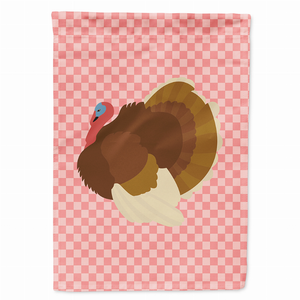 Animal/Bird Themed Pink Check Flag Canvas - 638508946393