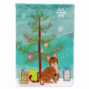 Merry Christmas Tree/Cat Breed Themed Flag Canvas - 638508601568