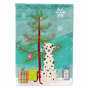 Merry Christmas Tree/Dog breed Themed Flag Canvas - 638508537393