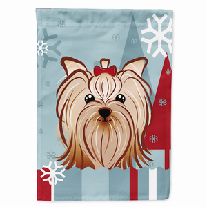 Winter Holiday/Dog Breed Flag Canvas - 638508122278
