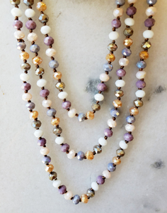 Crystal Beaded Necklace - 810104075602