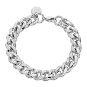 Eklexic Valentina Bracelet, Rhodium-Silver Finish, 9 Inch Chain