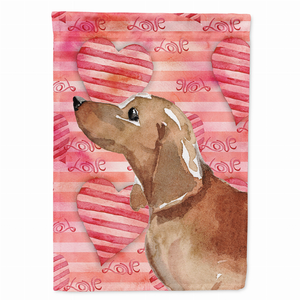Love/Dog Breed Themed Flag Canvas - 652259139002