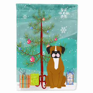 Merry Christmas Tree/Dog breed Themed Flag Canvas - 638508537584