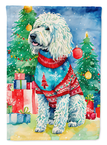 Komondor Christmas House Flag - 194030864982