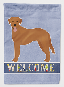 Goldador Welcome Flag Canvas House Size - 194030051481