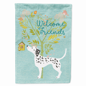 Welcome Friends/Dog Breed Themed Flag Canvas - 652259198917