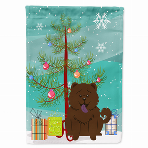 Merry Christmas Tree/Dog breed Themed Flag Canvas - 638508537836
