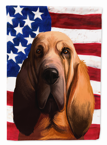 American Flag with Dog Artwork Flag Canvas House Size - 194030218303