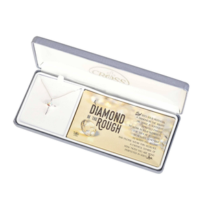 Necklace Cross Silver  Silver Chain - 603799604208