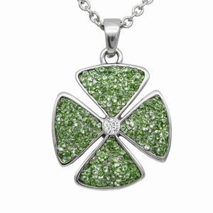 Crystal Clover Necklace - 734130260859