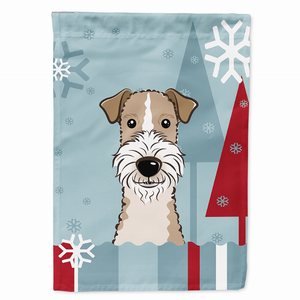 Winter Holiday/Dog Breed Flag Canvas - 638508122704