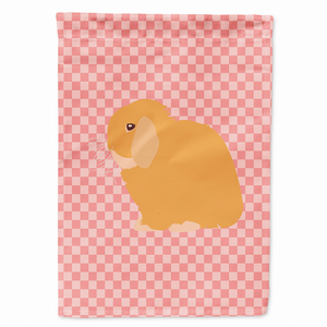Animal/Bird Themed Pink Check Flag Canvas - 638508946171