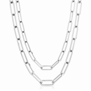 Double Large Elongated Mask Chain - 000656326344