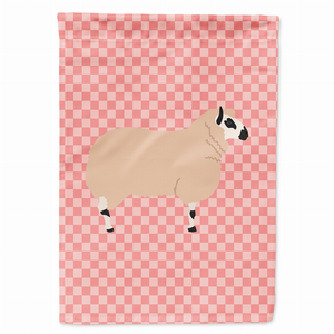 Animal/Bird Themed Pink Check Flag Canvas - 638508946287